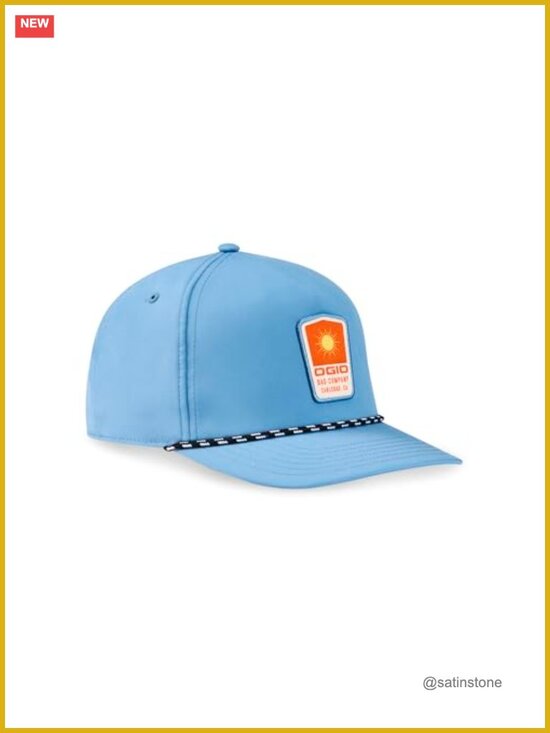Performance 5-Panel Snapback Baseball Cap with Woven Patch main image 5